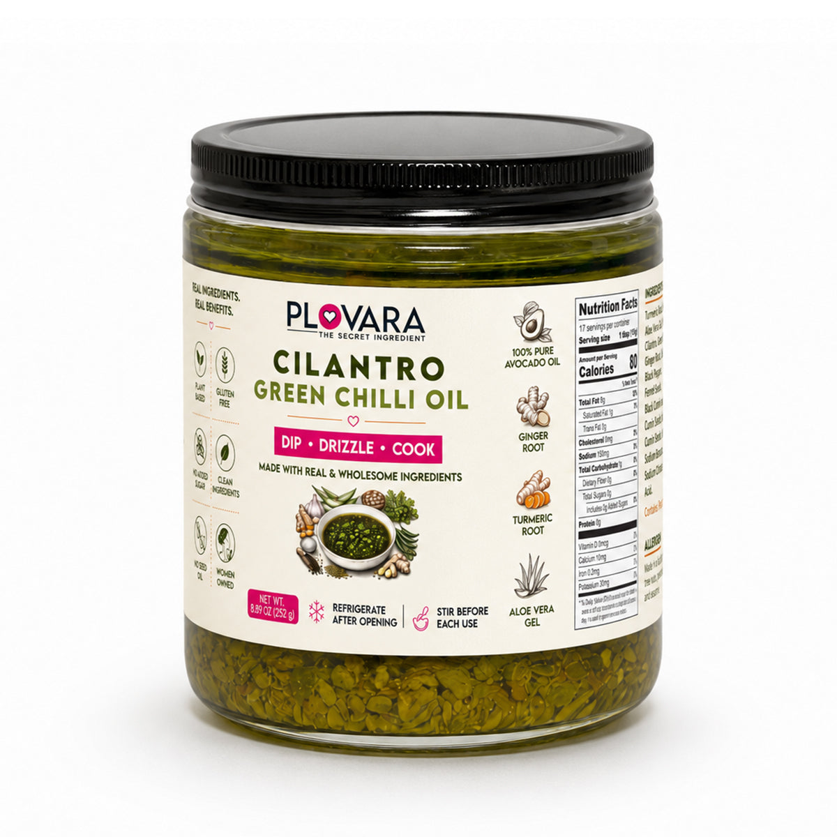 Cilantro GreenChilli Oil