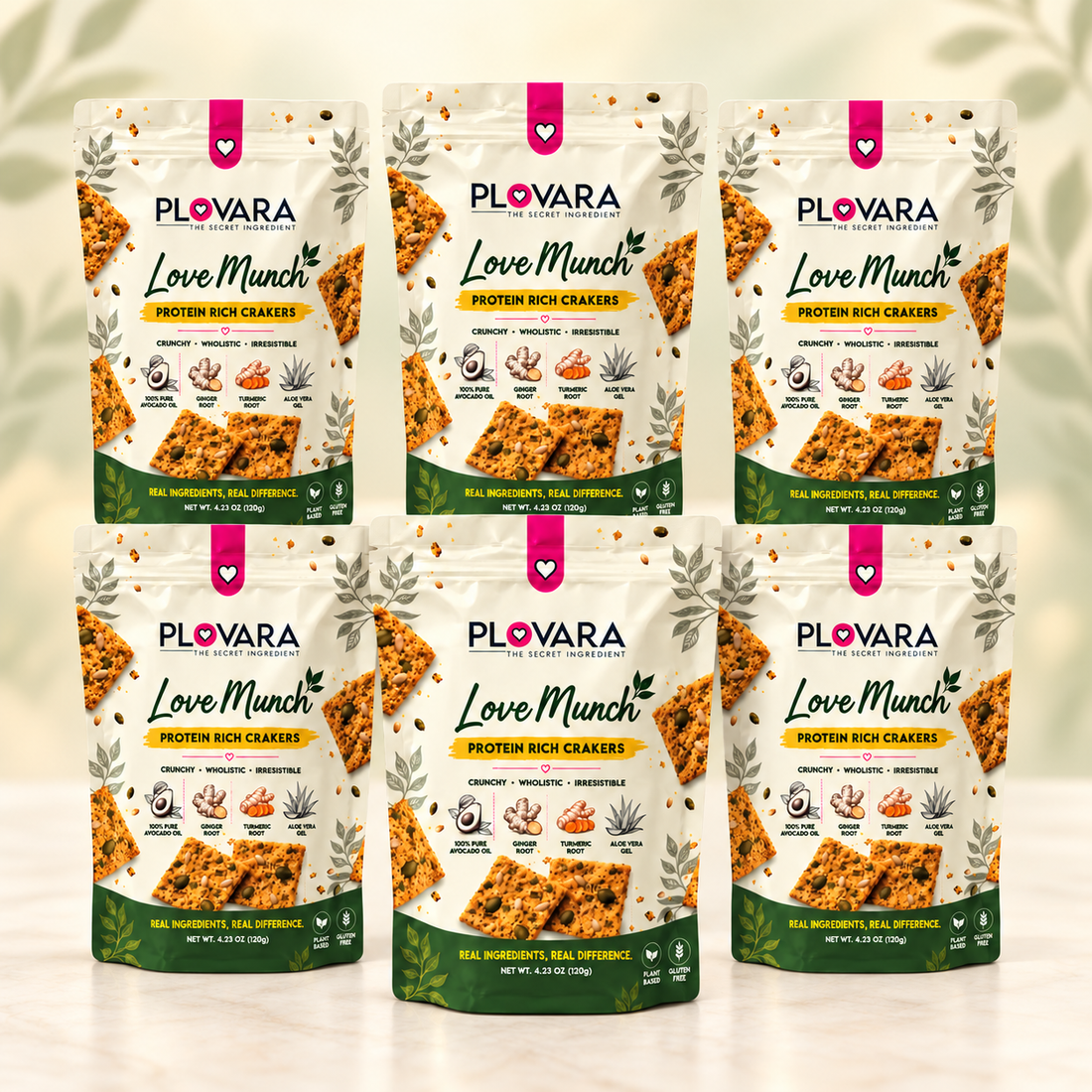 Love Munch Crackers (Pack of 6)